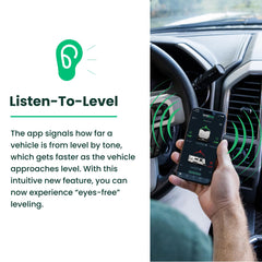 App shows Bluetooth, battery, and temperature indicators for easy monitoring