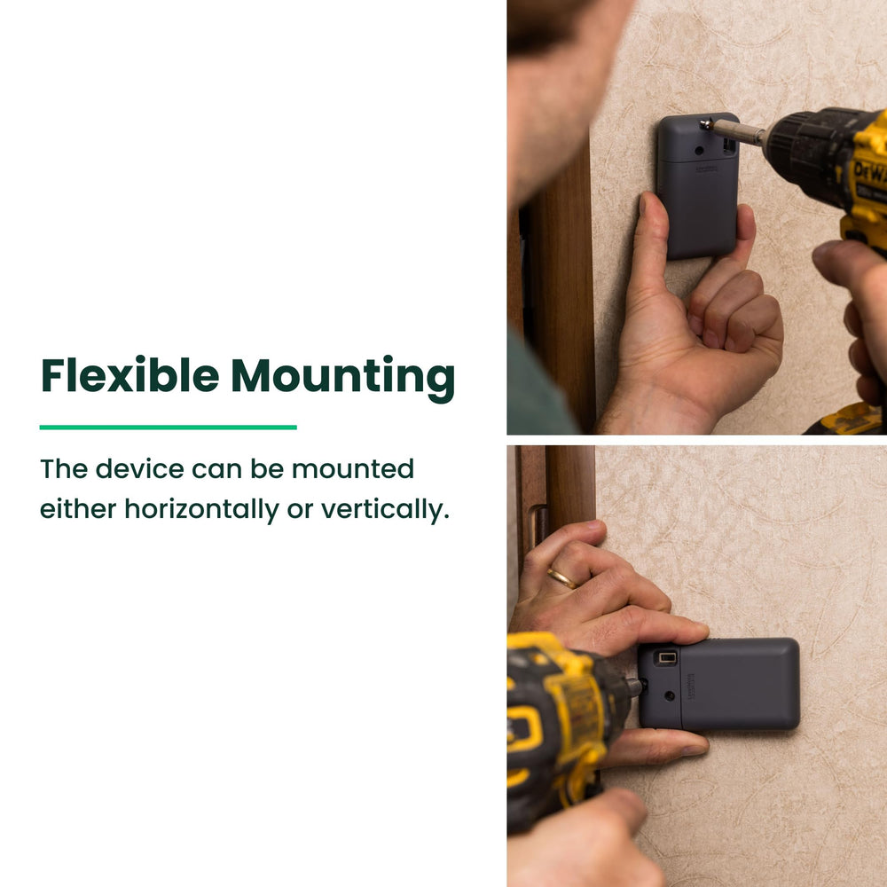 Easy mount with included screws for quick installation