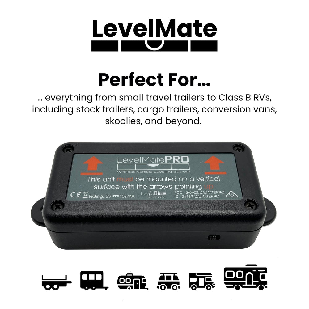 LogicBlue LevelMatePRO supports night-time leveling with clear app prompts.