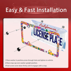 LOISTAVA non-blocking design keeps plates visible and compliant.