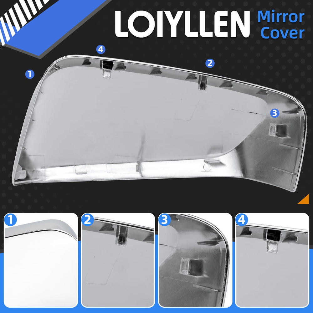 LOIYLLEN Chevy Impala mirror cover replacement delivers a seamless fit.