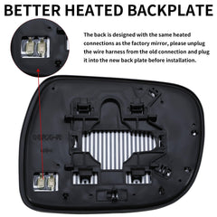 Easy installation with compatible wiring for Lexus RX passenger mirror replacement