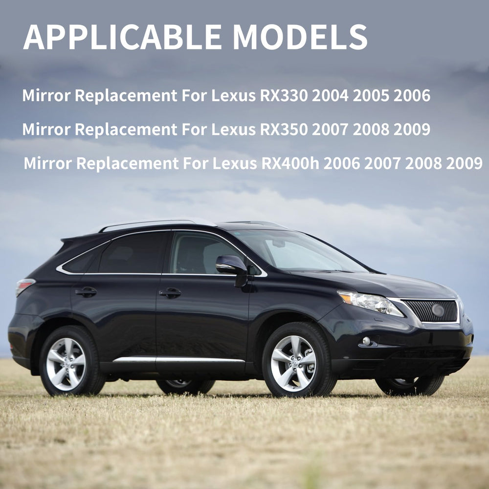 Step-by-step installation guide image for LOIYLLEN Lexus RX mirrors