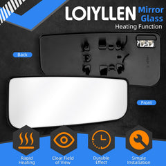 LOIYLLEN lower tow mirror glass right improves rear visibility while towing.