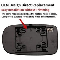 LOIYLLEN passenger side mirror for Dodge Charger heated glass reduces fog