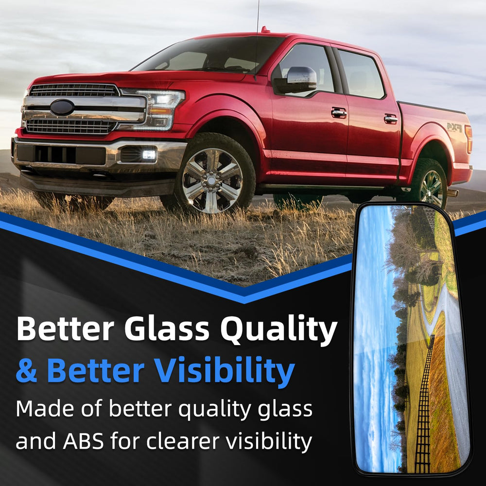 LOIYLLEN heated mirror glass provides ice melt and fog-free view.