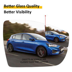 LOIYLLEN backplane ready mirror glass for Ford Focus ensures seamless mounting