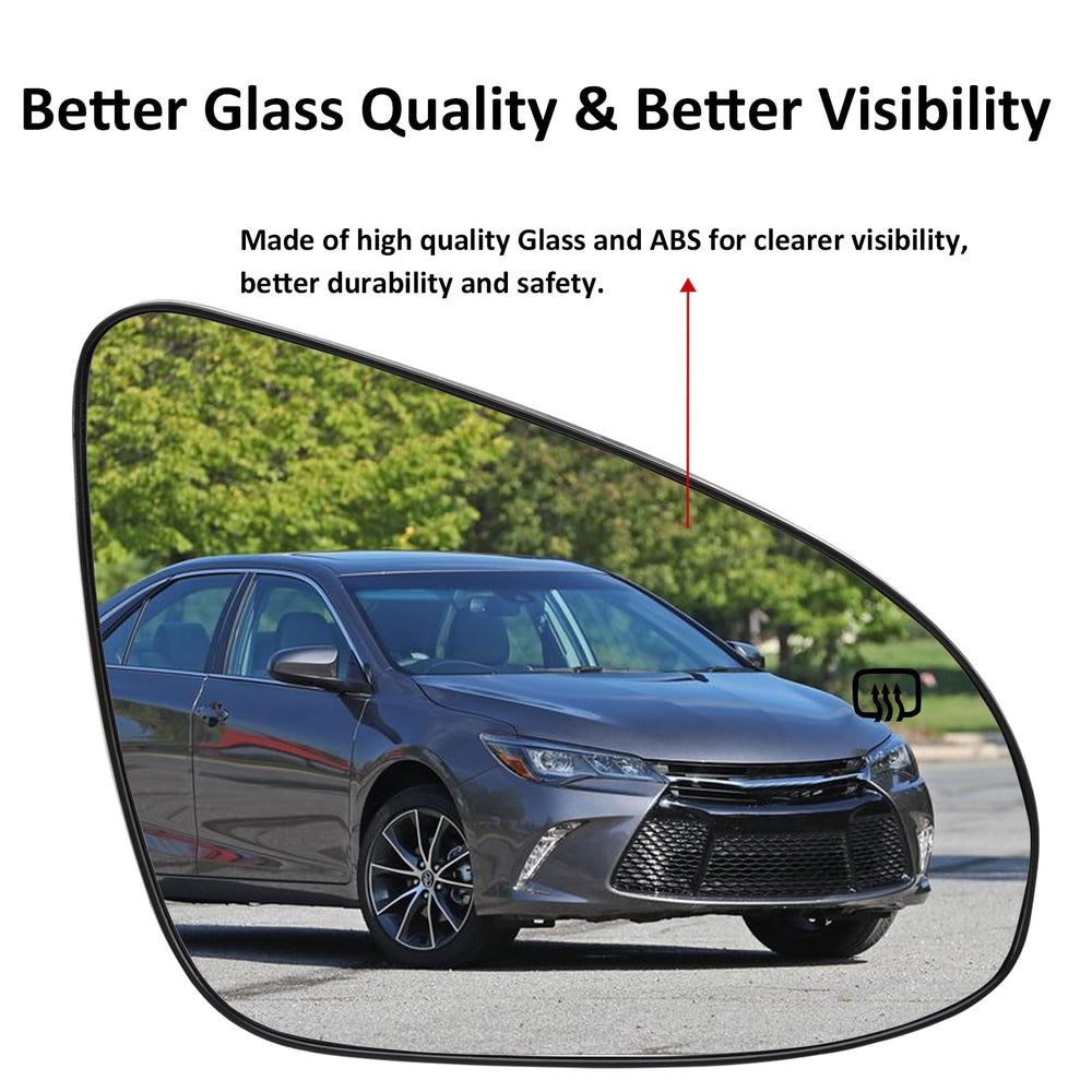 LOIYLLEN better visibility glass with ABS backing for durability.