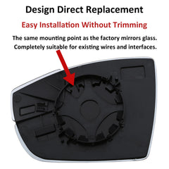 LOIYLLEN clear glass mirror for Ford Focus on the side mirror
