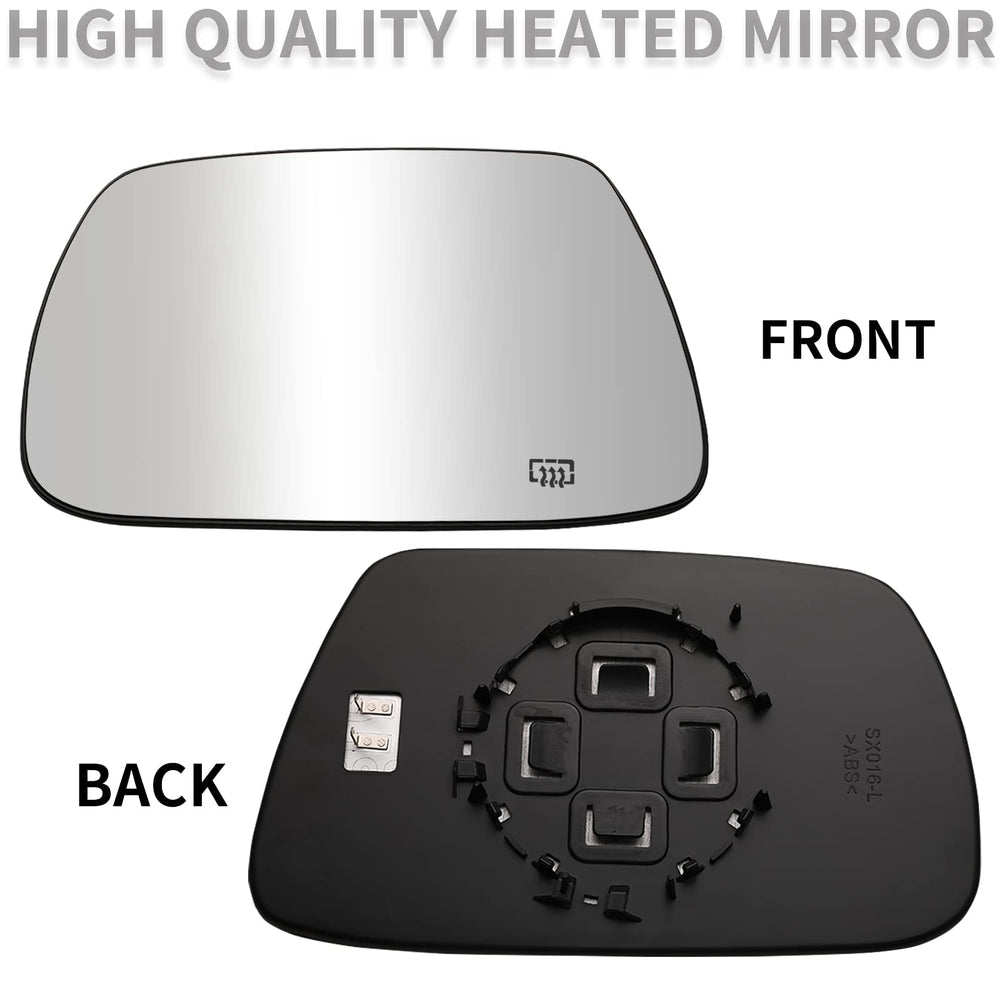 LOIYLLEN convex mirror glass provides a clearer view of traffic for highway driving.