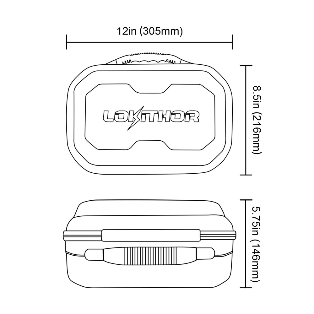 LOKITHOR JA-Series EVA protection case waterproof and dustproof for travel.