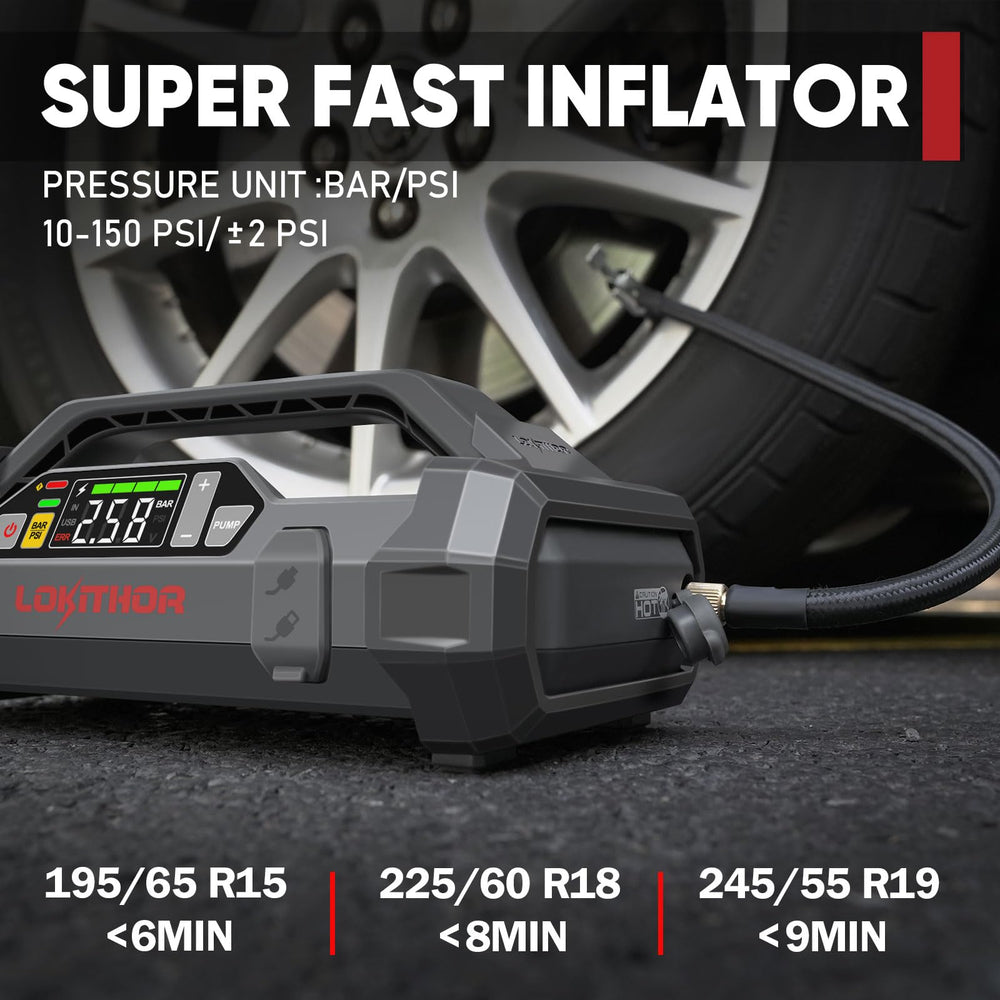 LOKITHOR JA300 safety indicators show real-time vehicle electrical status