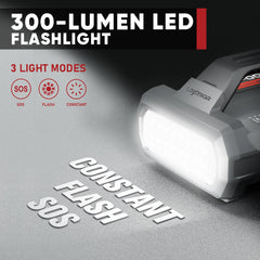 LOKITHOR JA300 integrated LED flashlight for roadside emergencies