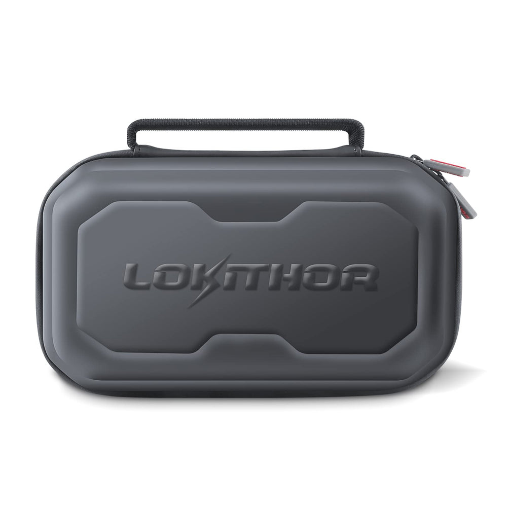 LOKITHOR J-Series Storage Bag bottom-compartment snugly fits jump starter for secure storage