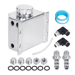LokoCar coolant tank side view highlights sleek aluminum design for versatile installation