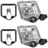 Loksun truck tool box latch in stainless steel for secure storage.