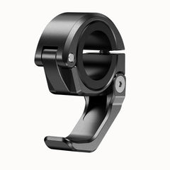 LOKTENWO aluminum helmet hook on handlebars offers secure, space-saving storage.