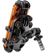 Loktenwo anti theft mount front view showing secure smartphone hold for riding