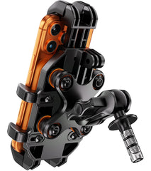 Loktenwo anti theft mount front view showing secure smartphone hold for riding