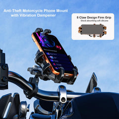 LOKTENWO round handlebar fit ensures stable mounting on standard bikes.