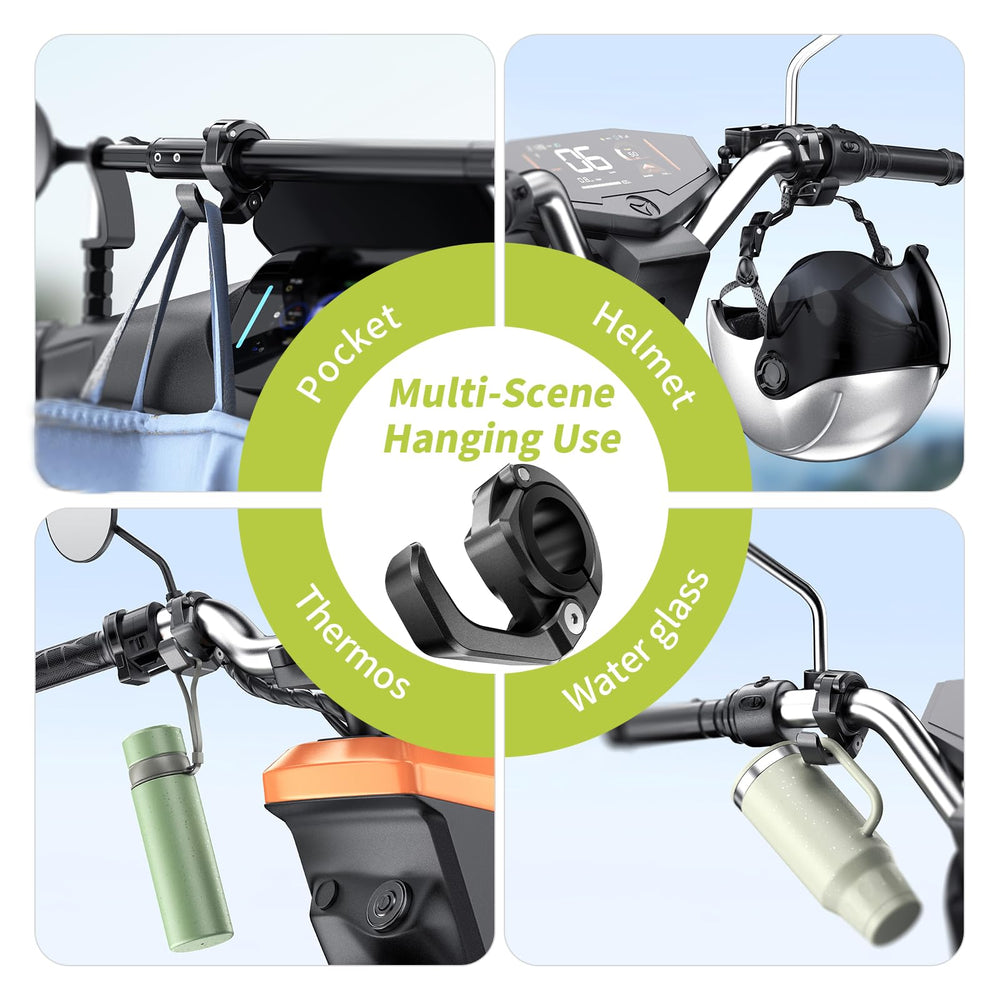 LOKTENWO includes soft rubber rings to protect handlebars from scratches.