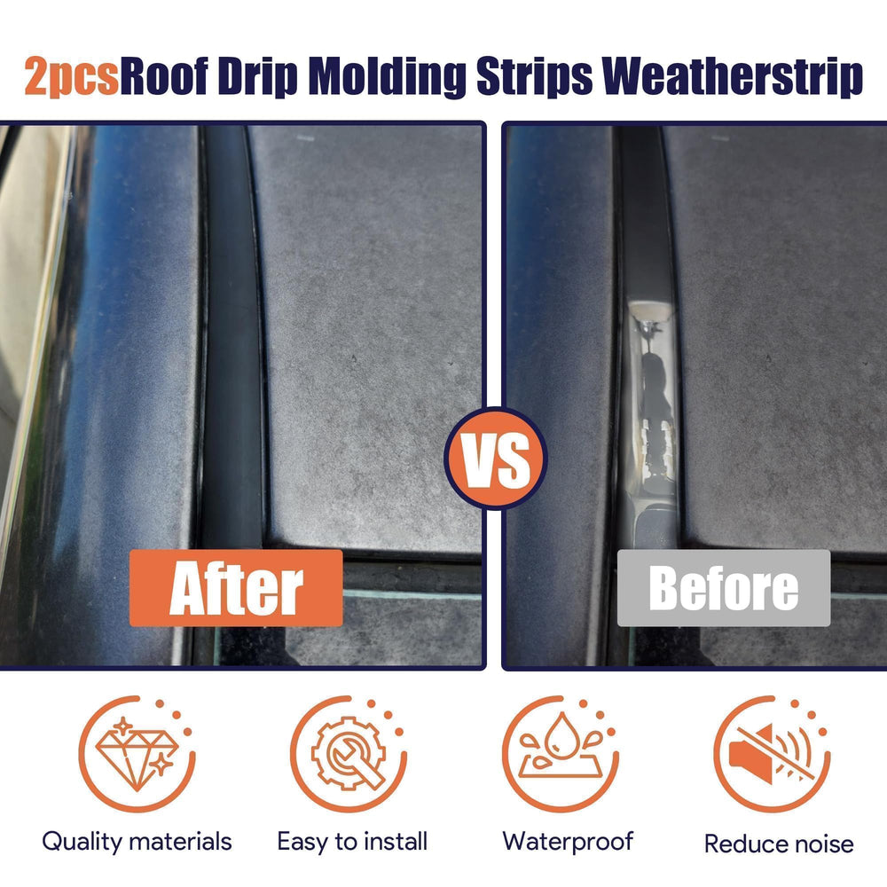 LoloWheat Camry roof drip molding right installation close-up for quick swap