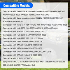 LoloWheat ignition coil close-up for Kawasaki Mule 4000 verifies durable construction