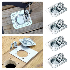 Lonffery all-weather D-ring set protects cargo during transit.