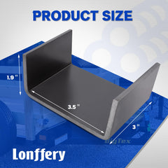 Lonffery flatbed truck weld-on stake pocket installed for secure tie-downs