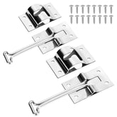 Lonffery RV door latch with a 4-inch arm for secure open positioning.