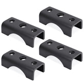 Lonffery trailer axle spring perch seat close-up shows heavy-duty steel construction for durability.