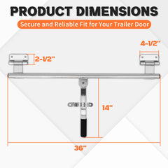 Lonffery cam bar detail in steel highlights sturdy locking mechanism.