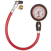 Longacre tire pressure gauge with glow face improves night tire checks.