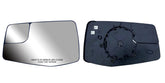 Longling driver-side mirror glass with heated flat surface for Silverado.