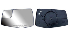 Longling driver-side mirror glass with heated flat surface for Silverado.