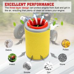 Lonsda air filter for Yamaha Kodiak 400 keeps dust out for reliable power