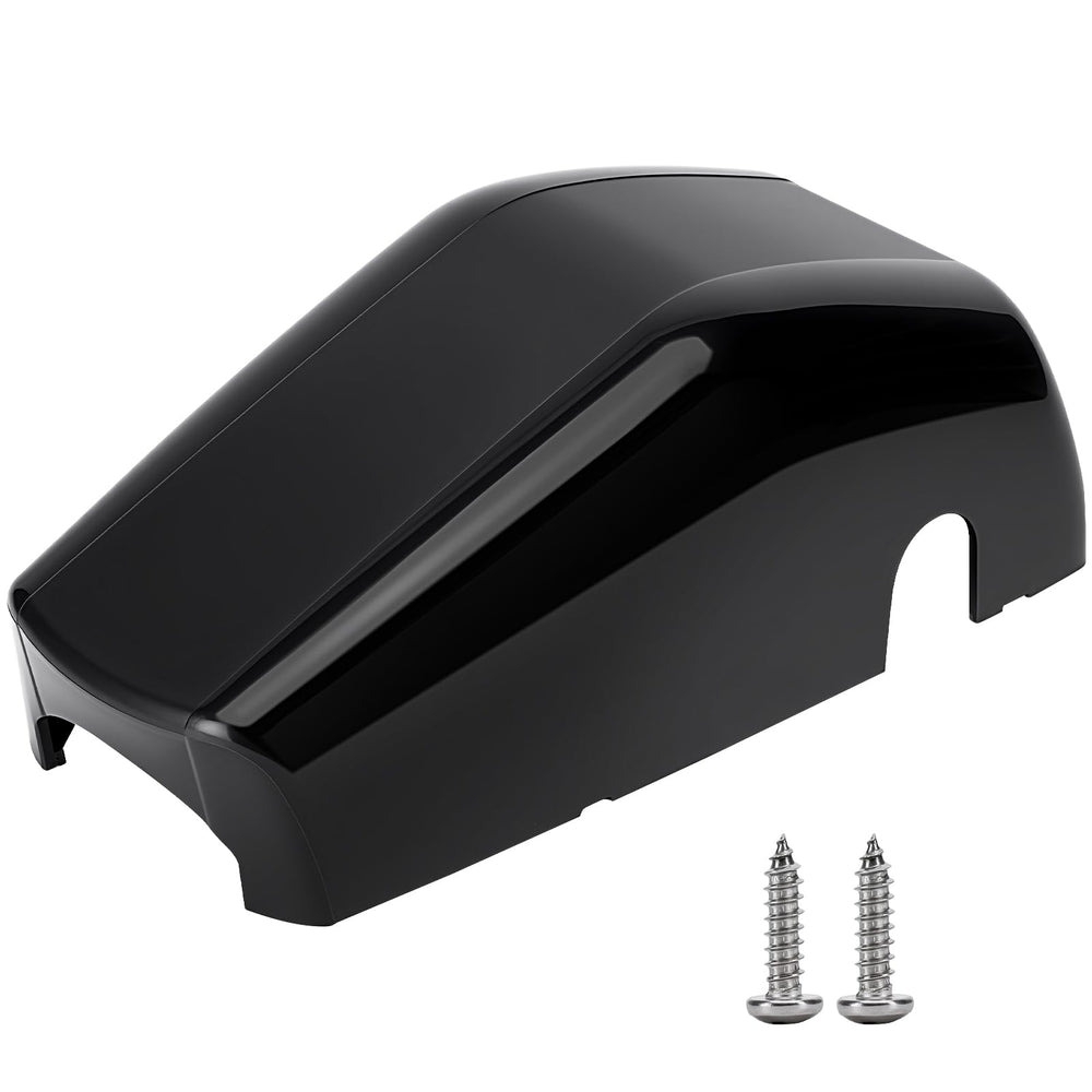 Lonsda left RV awning end cap protects the motor from dust and water exposure.