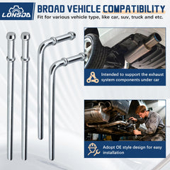 Lonsda universal exhaust hanger fit for cars, trucks, and SUVs