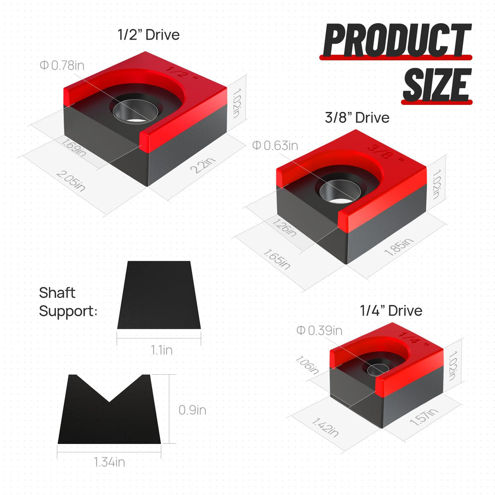 LookFox ratchet organizer magnetic base demonstrates strong magnets for secure drawer mounting.