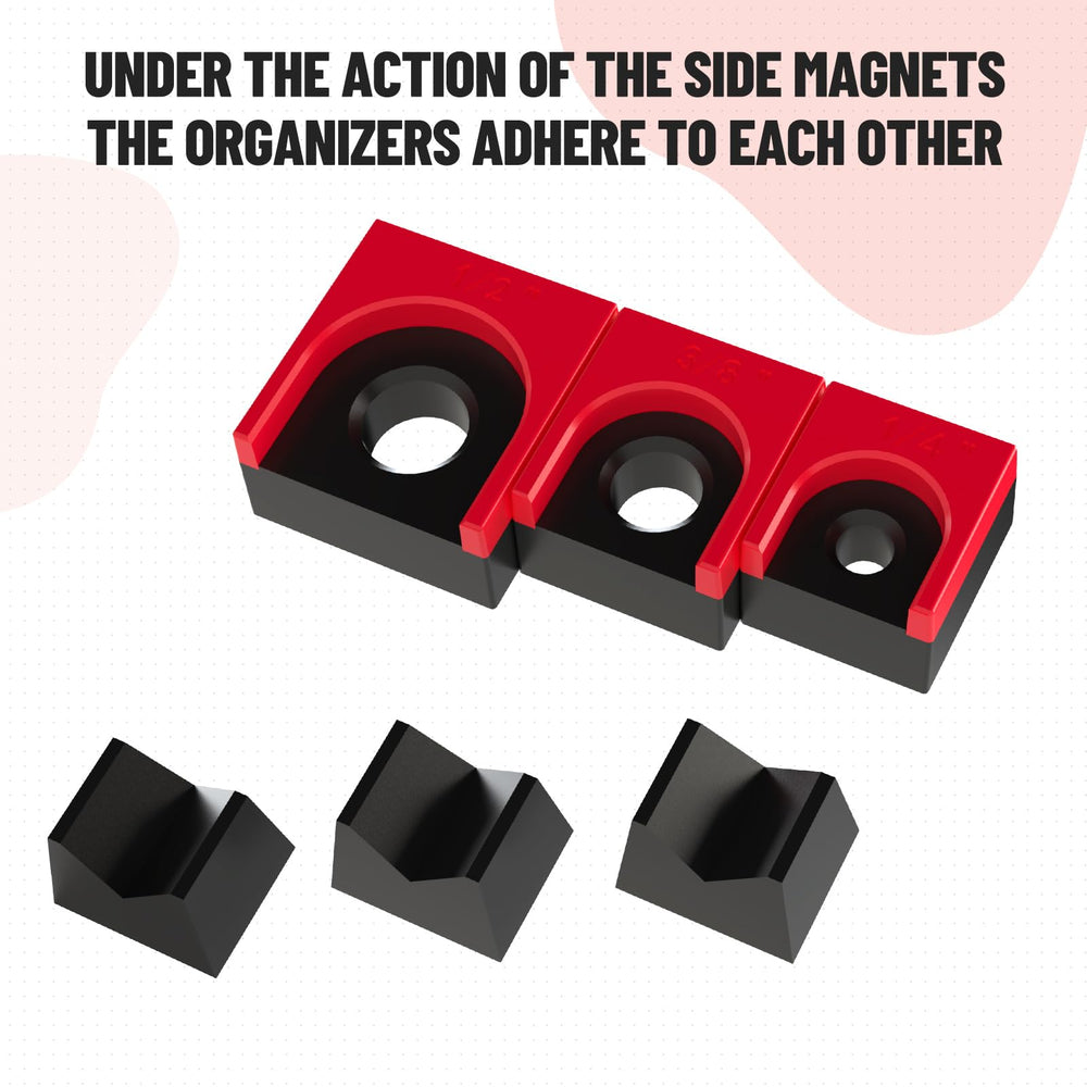 LookFox ratchet organizer red black design stands out for quick selection.