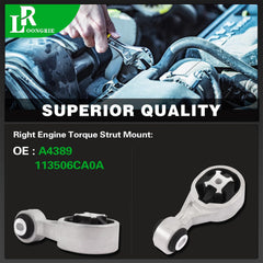 Loongrie A4389 torque strut mount side view shows durable metal and bolt alignment.