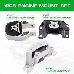 Loongrie engine mount kit components laid out for easy inspection and compatibility check.