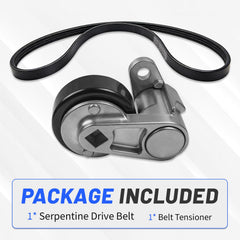 Loosoo A/C Serpentine Belt Tensioner Kit components laid out for quick inspection and planning