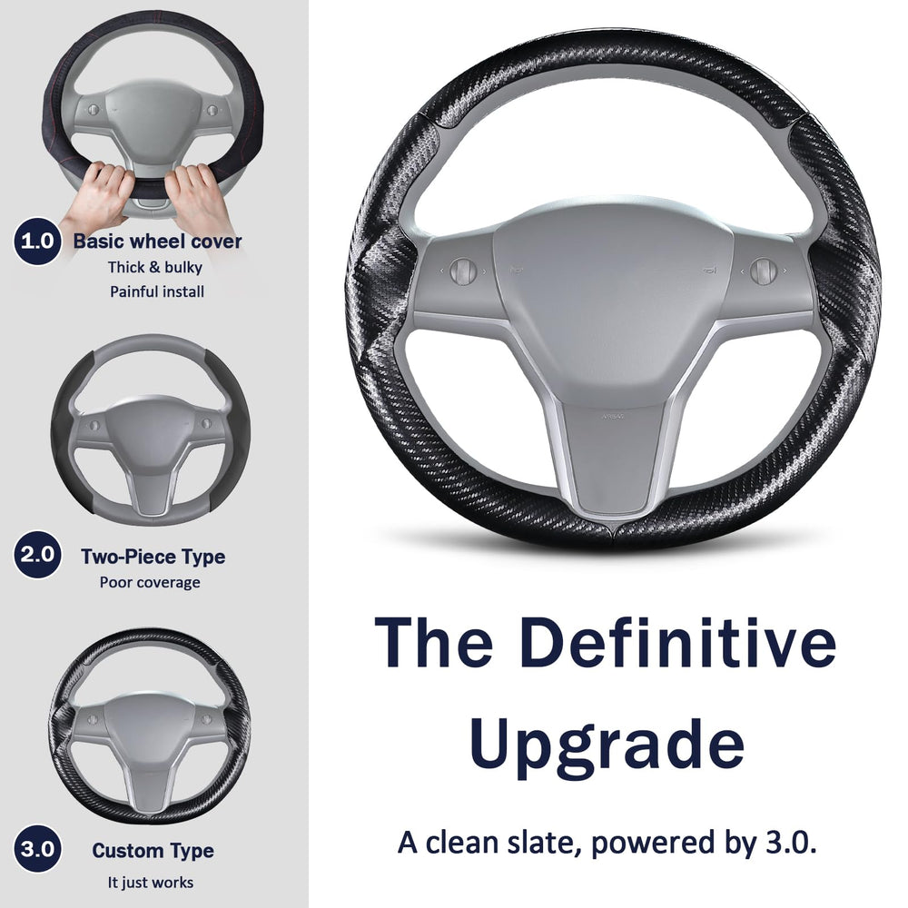 Lophnix ultra-thin steering cover maintains authentic feel.