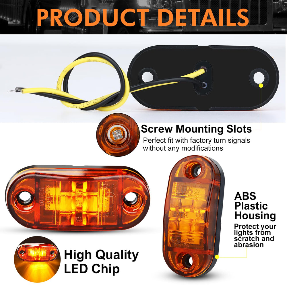 LOQOMI trailer lights with surface mount screws for quick mounting
