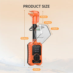 Losrik ergonomic grip makes plugging in safer and easier.