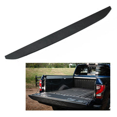 Lostar rear gate bed cap molding front view with OEM-like finish and precise fit