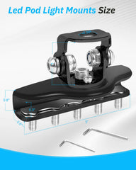 LOUZEZO universal mount fits most vehicles and light types.