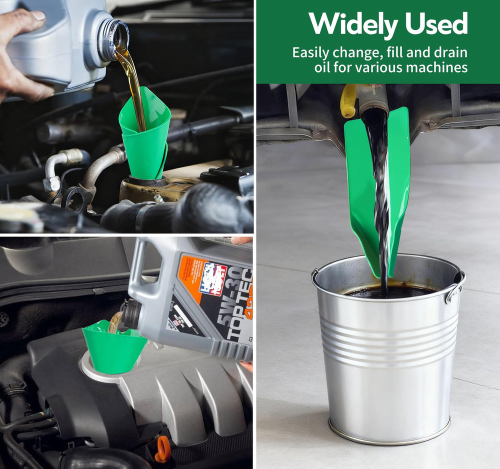 LOVTRAVEL compact storage foldable oil funnel fits in a toolbox