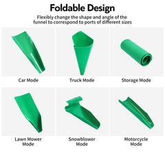 LOVTRAVEL easy-clean foldable funnel surfaces wipe clean easily